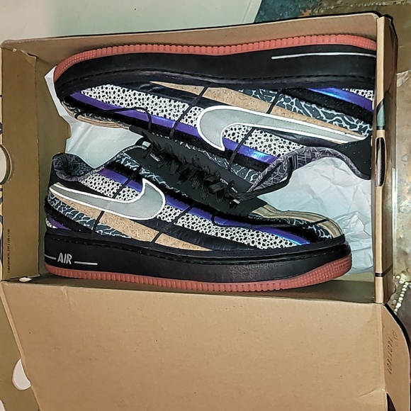Nike Air Force One's. Nola Gumbo. Worn twice. OG BOX. Men's size 14 - Picture 2 of 16